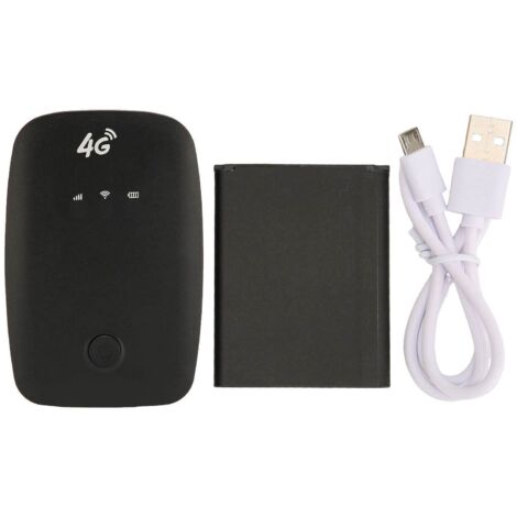 Hotspot WiFi mobile 4G Fente pour Micro Carte Batterie 2100mAh Routeur WiFi 4G Portable pour les utilisateurs de voitures Voyageurs d'affaires