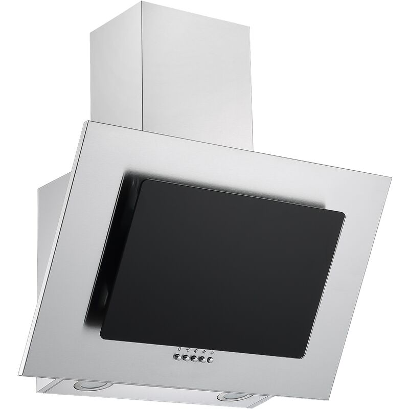 Respekta - Hotte aspirante 60 cm sans tête Hotte murale verre noir led Resoekta