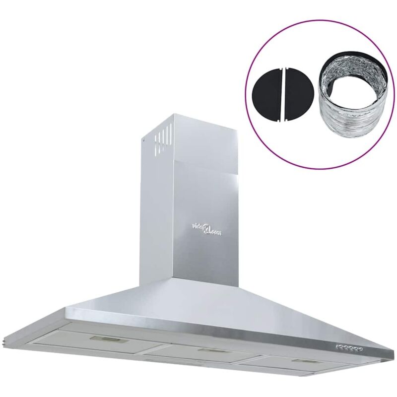 Vidaxl - Hotte aspirante 90 cm acier inoxydable