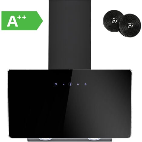 Hotte aspirante FIREGAS 60cm, Interrupteur à écran tactile, Hotte inclinée avec efficacité A++