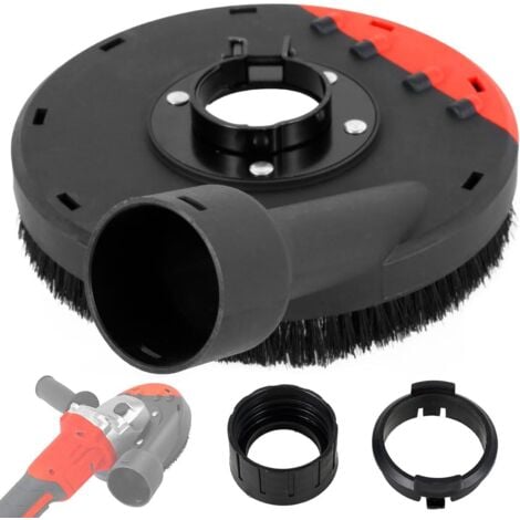 RYTTGOP Hotte aspirante meuleuse d'angle 125 mm , meuleuse d'angle professionnelle aspiration meuleuse d'angle anti - poussière Premium meuleuse d'angle accessoires meuleuse d'angle ( noir)