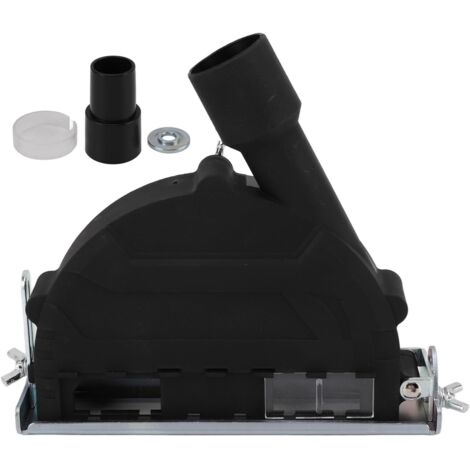 Hotte aspirante meuleuse d'angle 125 mm , meuleuse d'angle professionnelle aspiration meuleuse d'angle anti - poussière Premium meuleuse d'angle accessoires meuleuse d'angle ( noir)