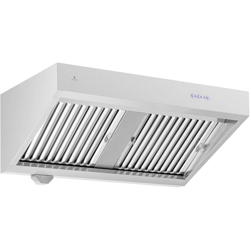Hotte aspirante professionnelle avec moteur 120 cm 1 000 m³/h - Hotte inox