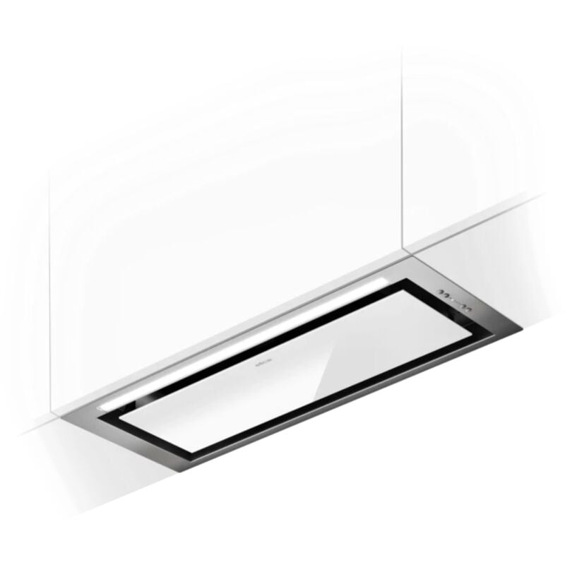 Elica - Hotte cuisine encastrable hidden 2.0 verre blanc 90 cm