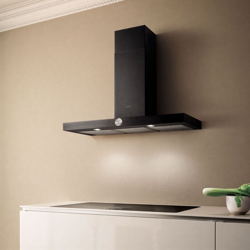 Hotte cuisine murale LOL noire 90 cm - Elica