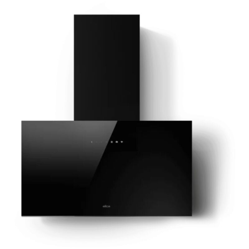 Elica - Hotte cuisine murale plat noir 80 cm