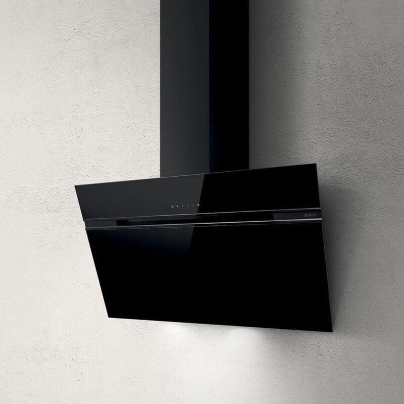 Elica - Hotte cuisine murale stripe noir 80 cm