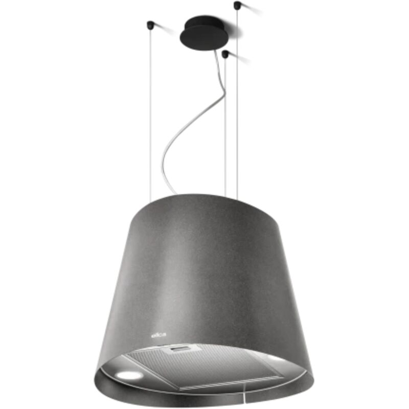 Cuisissimo - Hotte cuisine Elica suspendue recyclage juno urban effet fonte 50 cm
