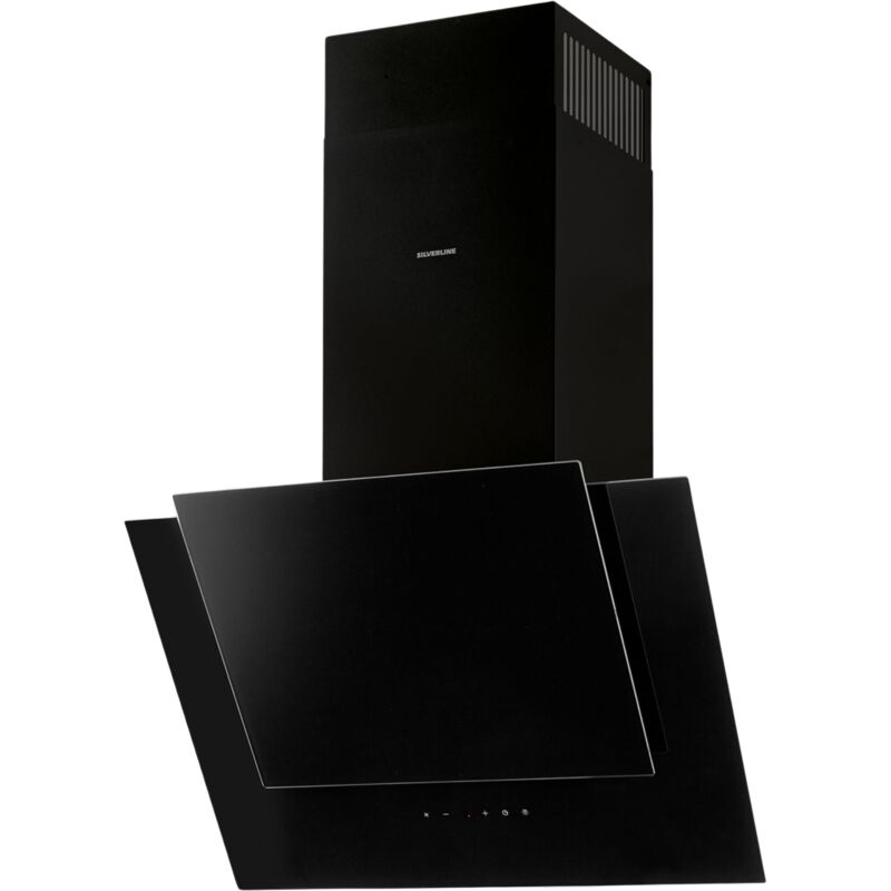 Silverline - Hotte cuisine murale oli noire 60 cm