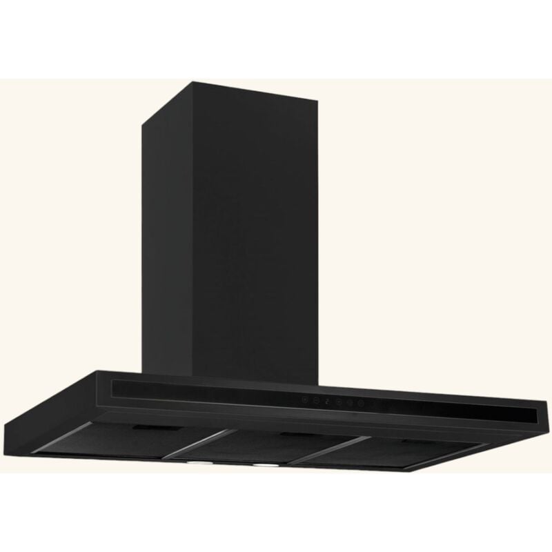 Hotte cuisine murale Silverline TEA noir mat 90 cm