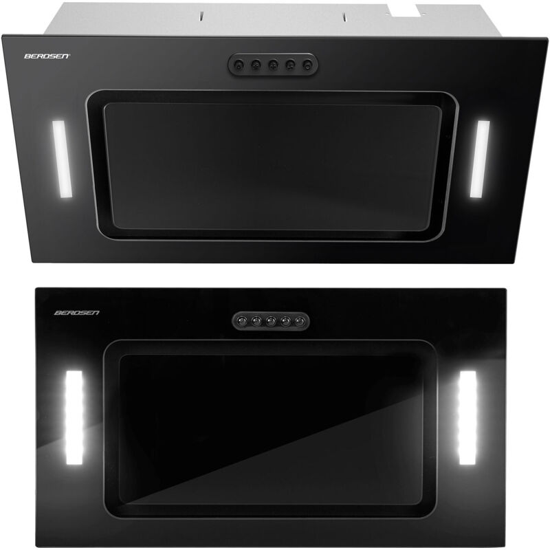 Hotte aspirante sous meuble 52 cm noire BE-52A
