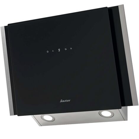 Hotte décorative inclinée 60cm 316m3/h - Sauter - SHV9601B - noir