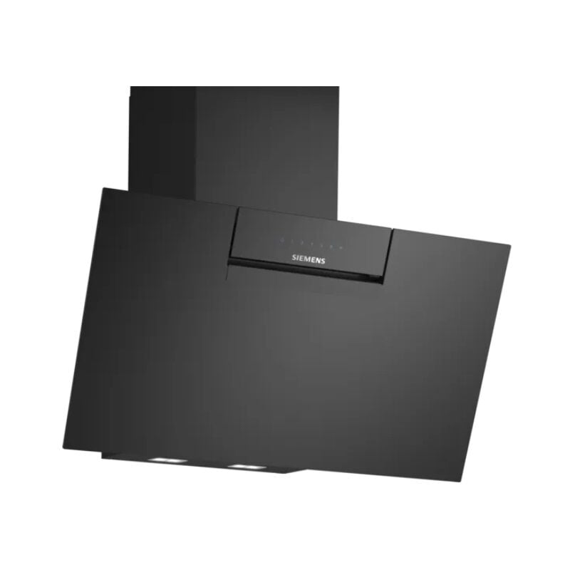 Siemens - Hotte décorative inclinée 79cm 427m3/h noir LC87KFN60