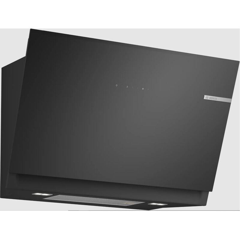 Bosch - Hotte décorative inclinée 80cm 438m3/h noir DWJ81AN60