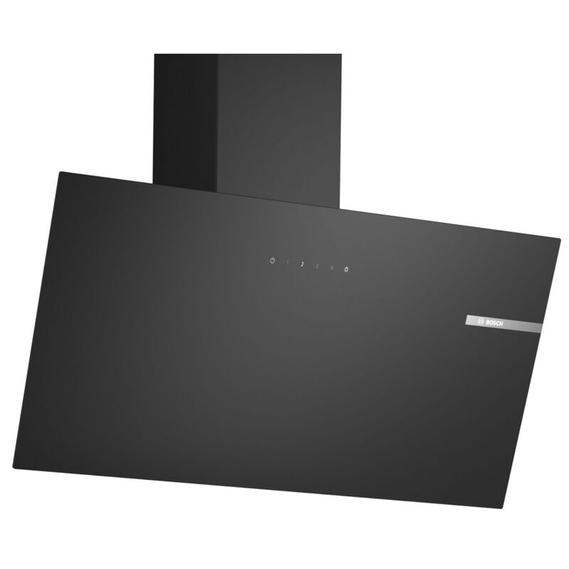Bosch - Hotte décorative inclinée 80cm 550m3/h noir DWK85DK60