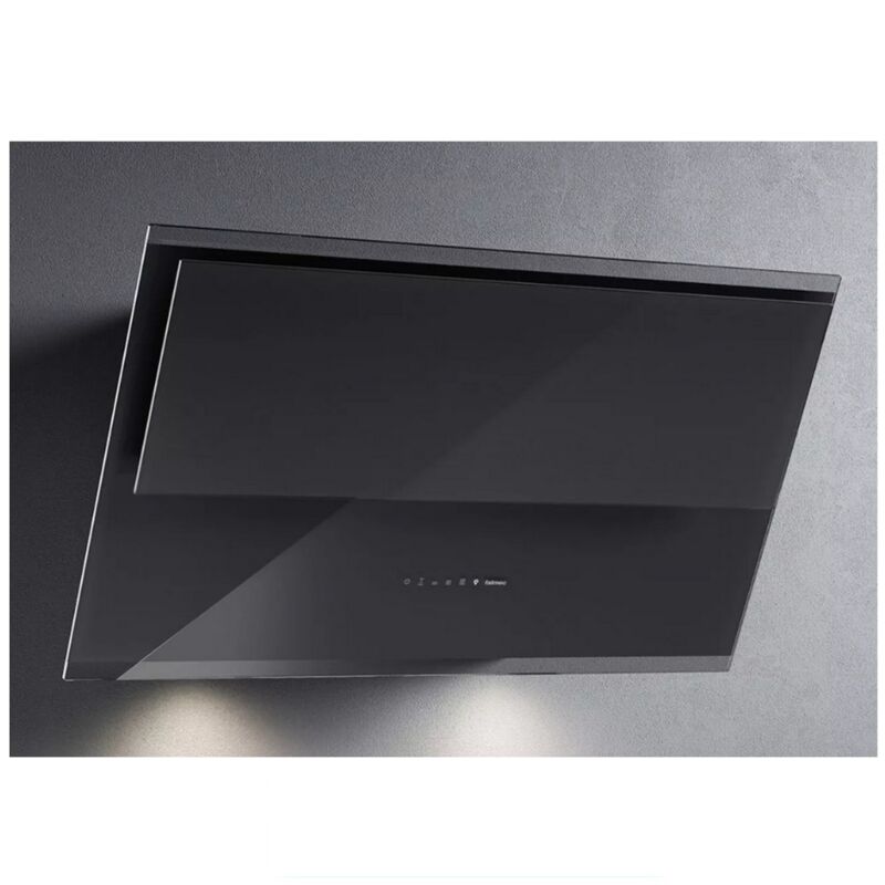 Hotte décorative inclinée 85cm 800m3/h noir - Falmec - VERSO1421