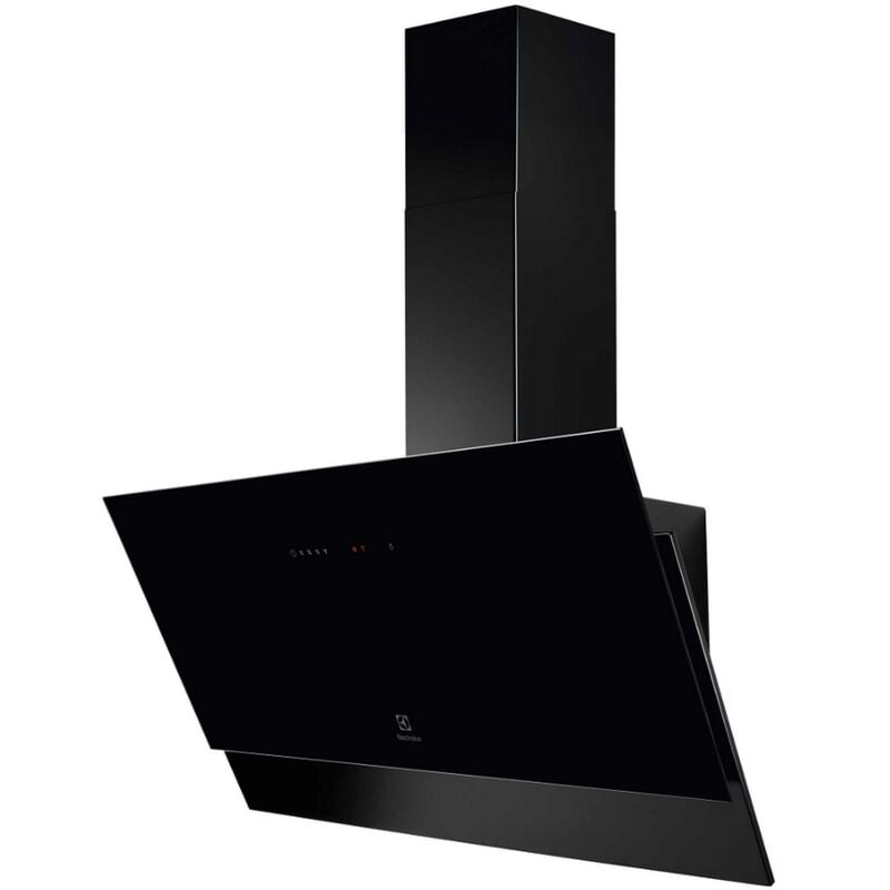 Electrolux - Hotte décorative inclinée 90cm 460m3/h noir LFV429K