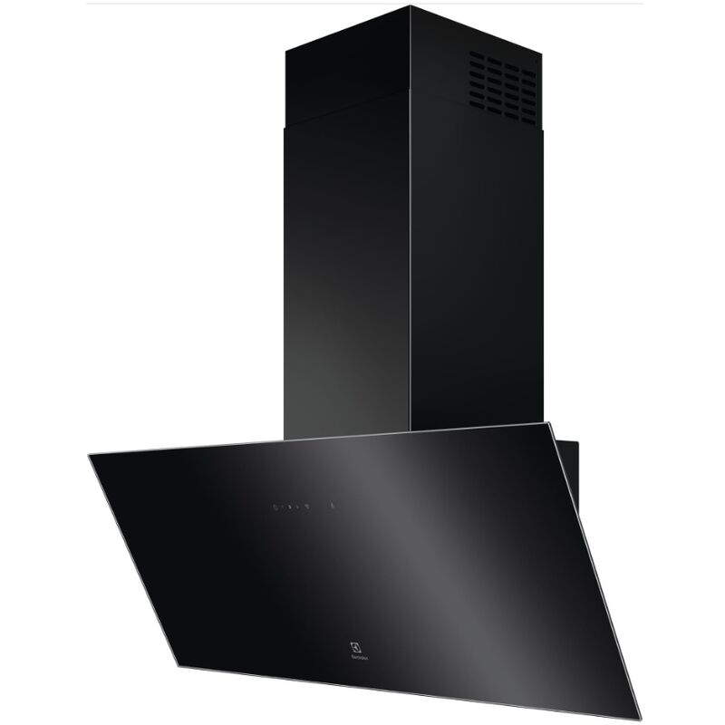 Electrolux - Hotte décorative inclinée 90cm 615m3/h noir LFV439K