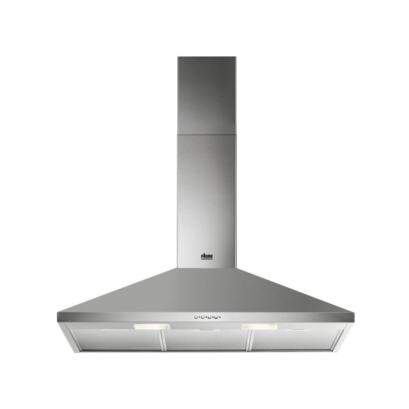 Faure - FHC92462XA-Hotte aspirante murale trapezoidale 90cm Inox