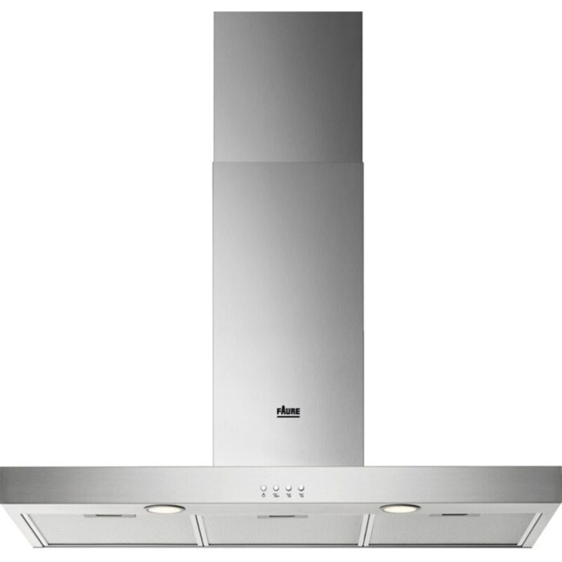Faure - FHB92671XA-Aspiration hotte murale 90cm 600m3/h 71db inox