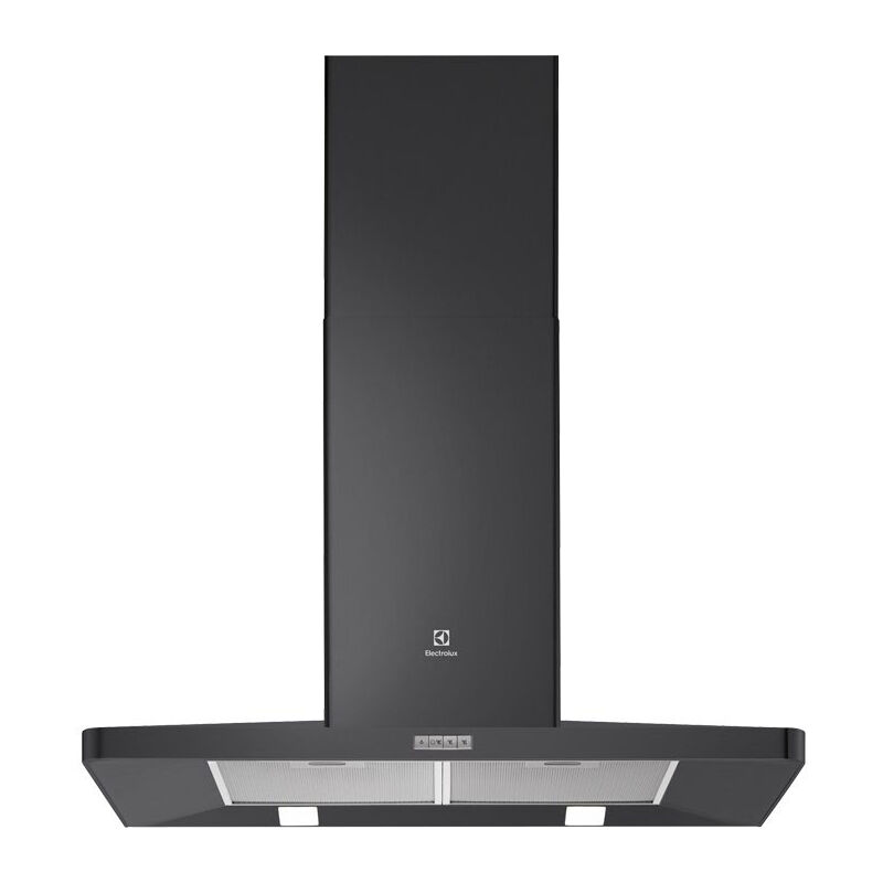 hotte décorative murale 90cm 603m3/h noir - eff90462ok - electrolux