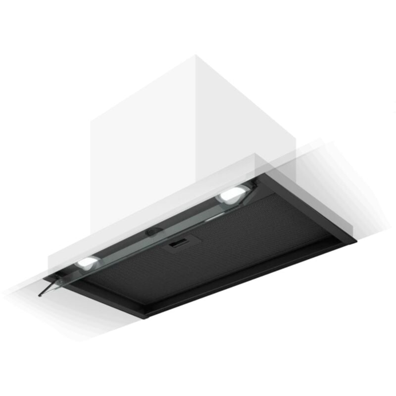 Elica - Hotte cuisine encastrable boxin noir mat 90 cm