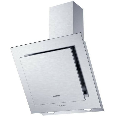 Hotte décorative ROSIeRES RDX6MX - L 60 cm - Inox - 66 dB - 4 vitesses - Classse A - Eclairage LED
