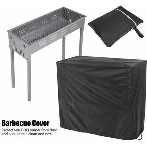 Hotte grill rectangulaire 80 x 66 x 100 cm noir Extérieur