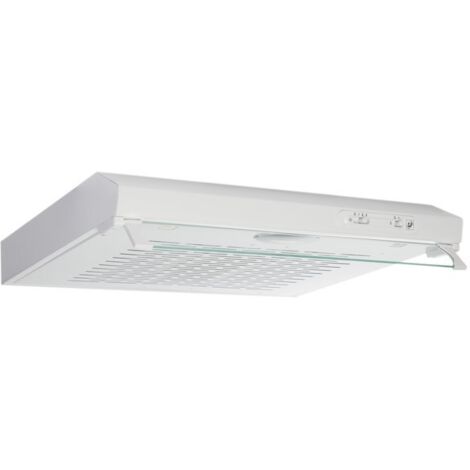 Unelvent – Hotte casquette 60cm – Finition blanche – Puissance sonore 55dB – 3 vitesses – Superficie d'aspiration 300m³/h - HP 60 E
