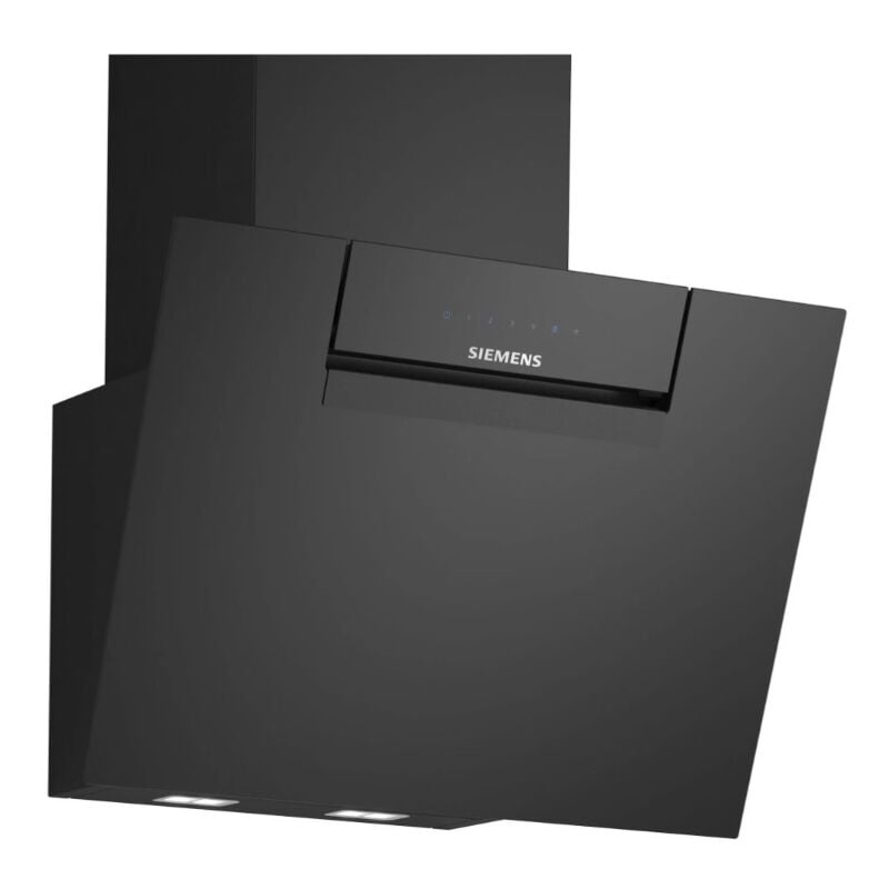 Siemens - Hotte décorative inclinée 60cm 768m3/h noir LC67KFN60