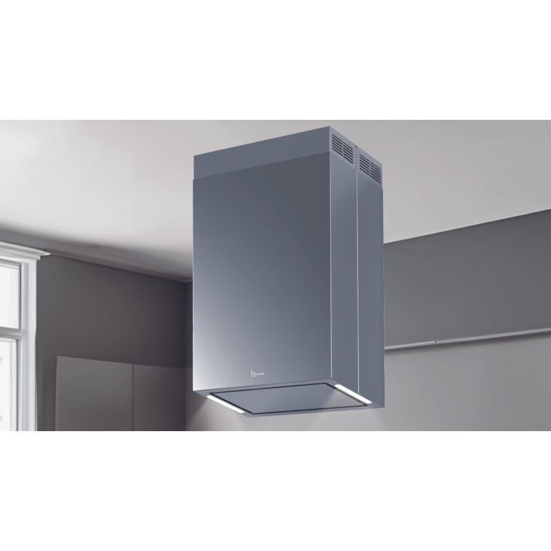 Baraldi - Hotte îlot Ginza 60x40 cm. - Acier inoxydable – 800 m3/h