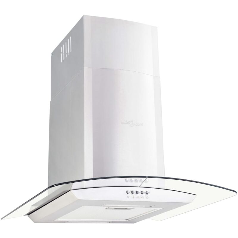 Helloshop26 - Hotte murale 60 cm acier inoxydable 756 m³/h led