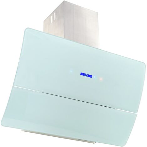 Hotte murale acier inoxydable 756 m³ / h 90 cm blanc