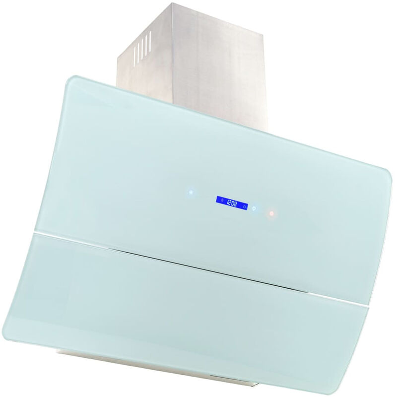 Hotte murale Acier inoxydable 756 m3 / h 90 cm Blanc