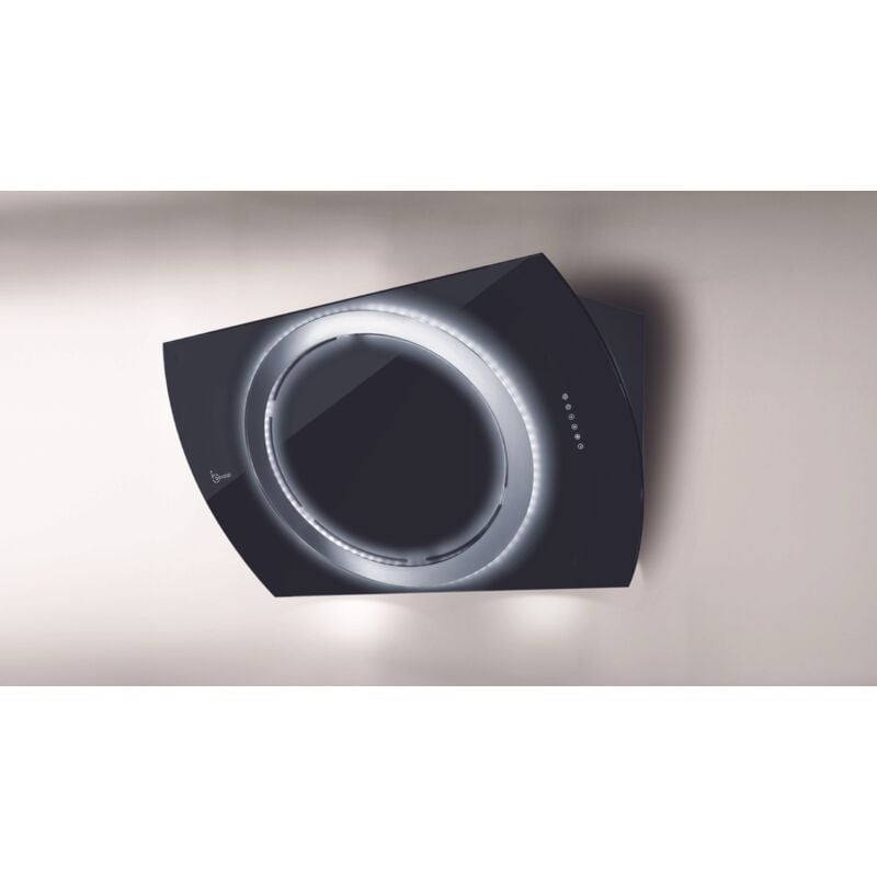 Baraldi - Hotte murale Nima 90 cm. - Verre noir – 800 m3/h