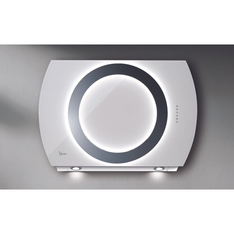 Hotte murale Baraldi 'Nima Blanche' 90 cm, 800 m3/h