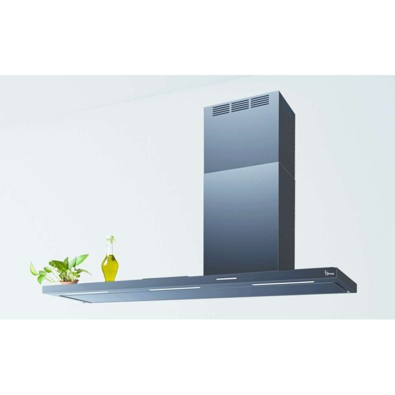 Baraldi - Hotte murale Elea 150x50 cm. - Inox – cheminée droite – 800 m3/h