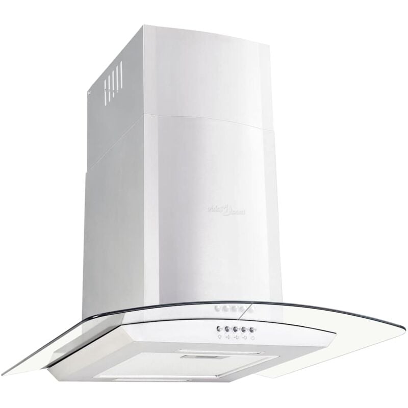 Hotte murale Hotte aspirante cuisine - Hotte décorative - 60 cm Acier inoxydable 756 m³/h LED