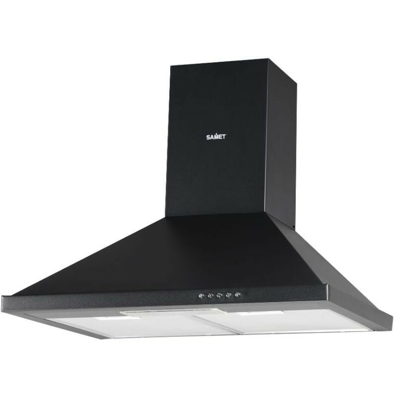 Defibrico - Hotte pyramidale 60 cm Eolo 60 noir Samet