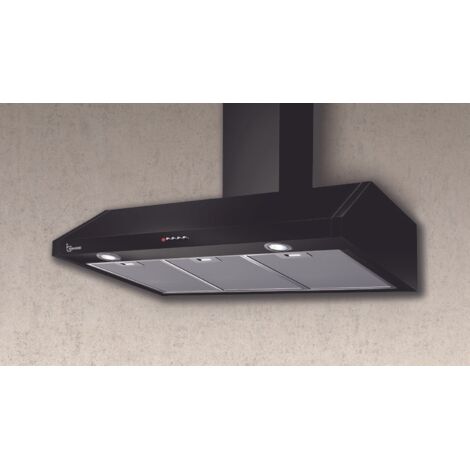 HOTTE RETTA cm. 90 - Nera - 700 m3/h