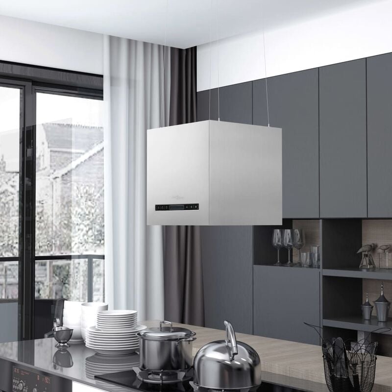 Vidaxl - inlife Hotte suspendue à capteur tactile lcd 37 cm Acier inoxydable