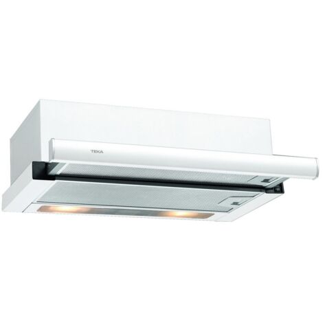 Hotte télescopique 60 cm – Capacité d'absorption 332 m³/h – 2 vitesses d'aspiration – Filtres en aluminium lavables – Teka