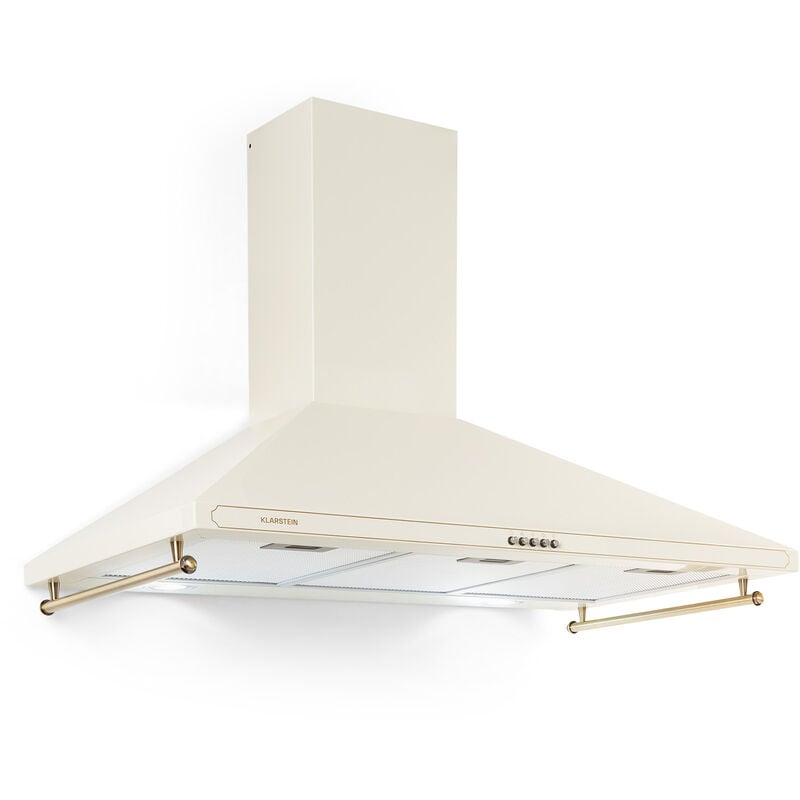 Klarstein - Hotte Victoria 90 90 cm rétro design 644,5 m³/h 2 lampes LED