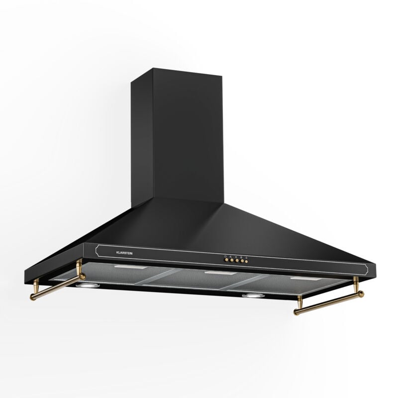 Klarstein - Hotte Victoria 90 90 cm rétro design 644,5 m³/h 2 lampes led