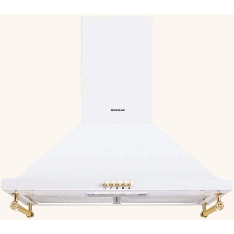 Hotte vintage murale Silverline OSIRIS blanc mat 60 cm