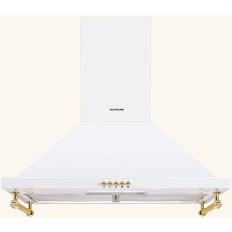 Hotte vintage murale Silverline OSIRIS blanc mat 60 cm