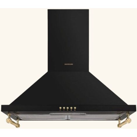 Hotte vintage murale Silverline OSIRIS noir 90 cm