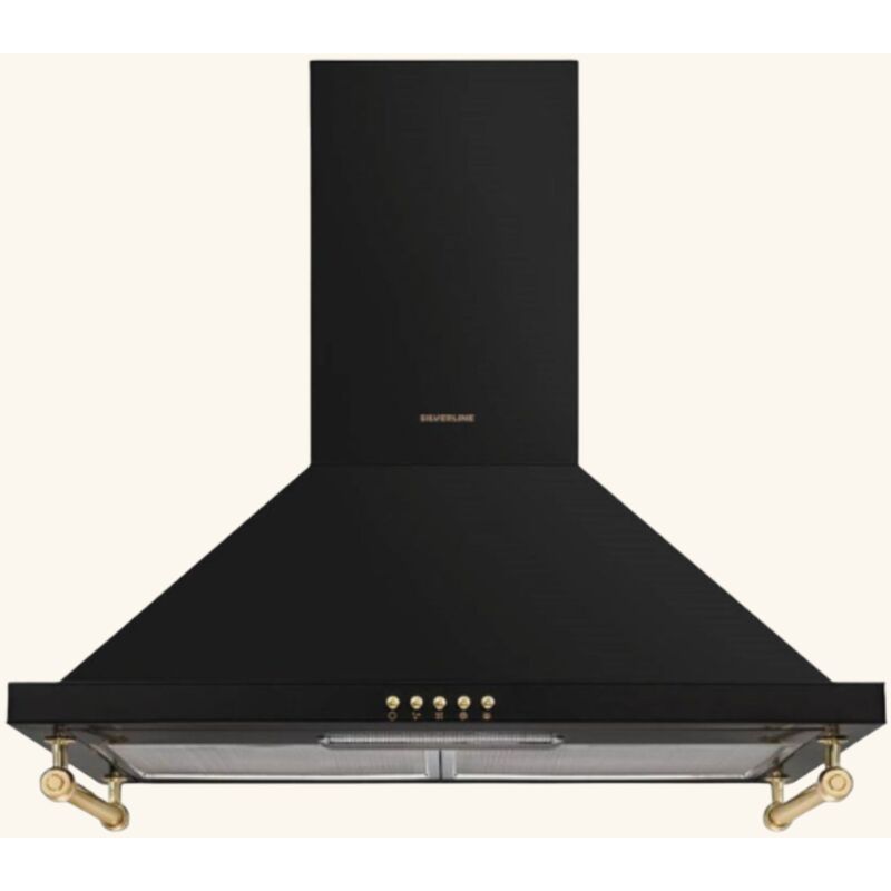 Silverline - Hotte vintage murale osiris noir mat 60 cm