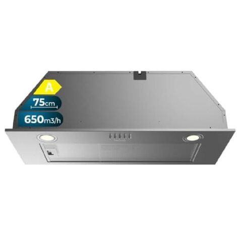 Hotte Aspirante Cecotec Bolero Flux TT 604000 Inox 60 Cm | Aspiration 393 M³/h, Classe A++, Moteur DC | Commandes Tactiles, Filtres Aluminium/carbone