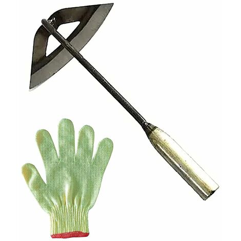 Houe Creuse Tout Acier Tremp&eacute Tenue &agrave La Main, Outil de Sol de Desserrage de Jardinage Portable - Accessoires D'agriculture de Jardin de R&acircteau de D&eacutesherbage Domestique (Largeur